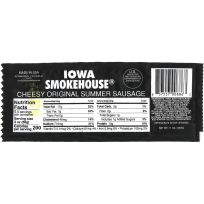 IOWA SMOKEHOUSE® Cheesy Original Summer Sausage, IS-SS11CO, 11 OZ