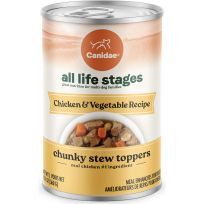 Canidae® All Life Stages Chicken & Vegetable Recipe, Chunky Stew Toppers Wet Dog Food, 508-493-15, 12.7 OZ Can
