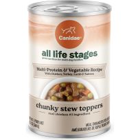 Canidae® All Life Stages Multi-Protein & Vegetable Recipe, Chunky Stew Toppers Wet Dog Food, 508-495-15, 12.7 OZ Can