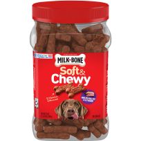 MILK-BONE® Soft & Chewy Dog Snacks with Real Beef & Filet Mignon, 411-719-15, Red, 25 OZ