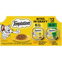 Temptations™ Tasty Chicken & Seafood Medley Bites in Gravy Wet Cat Food, 12-Count, 474-701-15, 3.5 OZ Can