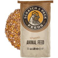 Scratch And Peck Organic Chicken and Duck 16% Layer Mash with Corn, 011850, 40 LB Bag