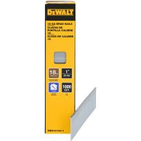 DEWALT 18 Gauge Brad Nails, 1,000-Pack, DBN18100-1, 1 IN