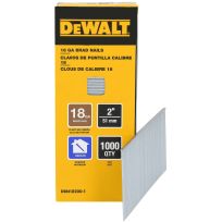 DEWALT 18 Gauge Brad Nails, 1,000-Pack, DBN18200-1, 2 IN