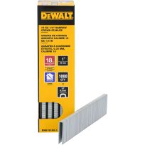 DEWALT 18 Gauge Narrow Crown Finish Staples, 1,000-Piece, DNS18100-1, 1/4 IN