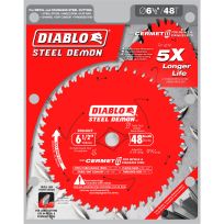 DIABLO® 48T Steel Demon™ Cermet II Saw Blade, D0648CFA, 6-1/2 IN