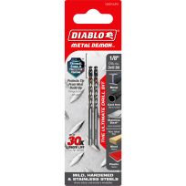 DIABLO® Metal Demon™ Drill Bit, 2-Pack, DMD18JP2, 1/8 IN