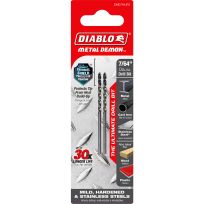 DIABLO® Metal Demon™ Drill Bit, 2-Pack, DMD764JP2, 7/64 IN