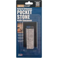 ACCUSHARP® Natural Arkansas Pocket Stone with Pouch, 024C, 3 IN