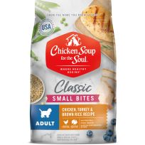 Chicken Soup For The Soul Classic Small Bites Dry  Dog Food, Chicken, Turkey & Brown Rice Recipe, 441-229-15, 28 LB Bag