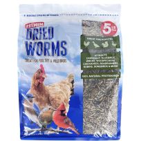 Flock Fest Premium Dried Worms, DWRMS5, 5 LB
