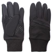 Igloos Built REPREVE Stretch Fleece Zip Touch Gloves, A01-MG089R-F25, Assorted
