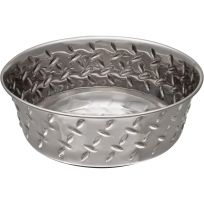 Loving Pets® Diamond Plate Bowl with Non-Skid Bottom