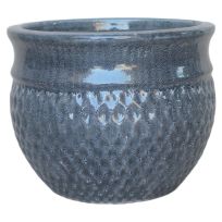Imports Exclusive Textured Ceramic Garden Planter