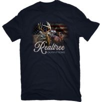REALTREE® Men's USA Photo Deer Short Sleeve Graphic T-Shirt