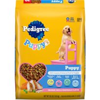 Pedigree® Puppy Dry Puppy Food, Chicken, Rice, and Vegetable Flavor, 10249536, 30 LB Bag
