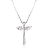 Montana Silversmiths Wings of Faith Cross Necklace, NC6125