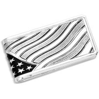 Montana Silversmiths Wings of Liberty American Made Money Clip, AMMCL5825-SVNF