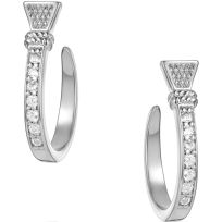 Montana Silversmiths Horseshoe Nail Hoop Earrings, ER6325