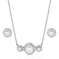 Montana Silversmiths Entwined in Pearls Jewelry Set, JS6302