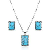 Montana Silversmiths Rio River Blue Jewelry Set, JS6312