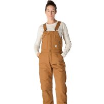 Carhartt Women's Loose Fit Washed Duck Insulated Bib Overalls