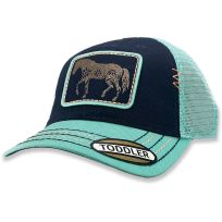 Toddler Turquoise Horse Cap, J54F-05YF-JDR-LUH, Turquoise, One Size Fits Most