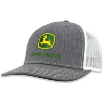 John Deere Chamray Mesh Cap, J118-064W-JDR-0C5, White, One Size Fits Most