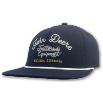 John Deere Tractor & Equip Rope Cap, JP0L-02WY-JDR-7Y5, Navy, One Size Fits Most