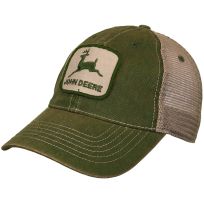 John Deere Unstructured Wash Cap, J13A-02WT-JDR-644, Olive, One Size Fits Most