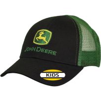 John Deere Classic Kids Mesh Cap, J52F-02WS-JDR-1XS, Black, One Size Fits Most