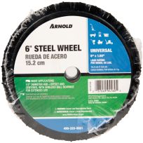 ARNOLD® Universal Steel Wheel, 490-320-0001, 6 IN x 1.5 IN