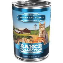 RANCH COLLECTION Complete & Balanced Wet Cat Food, Chicken & Turkey, RC7152, 14.6 OZ Can