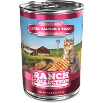 RANCH COLLECTION Complete & Balanced Wet Cat Food, Liver, Salmon & Trout, RC7169, 14.6 OZ Can