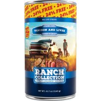 RANCH COLLECTION Complete & Balanced Wet Dog Food, Venison & Liver, RC7411, 43.75 OZ Can
