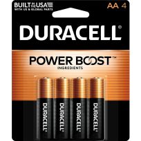 Duracell Coppertop Alkaline Batteries, 4-Pack, MN1500B4Z, AA