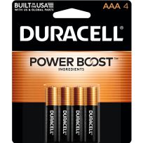 Duracell Coppertop Alkaline Batteries, 4-Pack, MN2400B4Z AAA, AAA