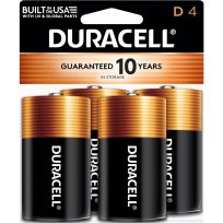 Duracell Coppertop Alkaline Batteries, 4-Pack, MN1300R4Z, D