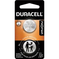 Duracell Specialty 3V Lithium Coin Battery, 2-Pack, DURDL2025B2PK, 2025