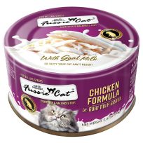 Fussie Cat® Super Premium Chicken in Goat Milk Gravy Shredded Wet Cat Food, 720-107-15, 2.47 OZ Can