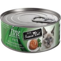 Fussie Cat® Fine Dining Pate Wet Cat Food, Oceanfish with Salmon Entrée, 720-074-15, 2.82 OZ Can