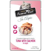 Fussie Cat® Premium Tuna Wet Cat Food, Salmon in Aspic, 720-098-15, 2.47 OZ Pouch
