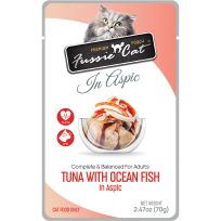 Fussie Cat® Premium Tuna Wet Cat Food, Ocean Fish in Aspic, 720-097-15, 2.47 OZ Pouch