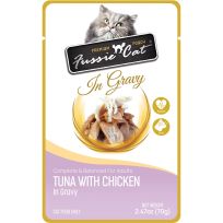 Fussie Cat® Premium Chicken in Gravy Wet Cat Food, 720-101-15, 2.47 OZ Pouch