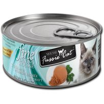 Fussie Cat® Fine Dining Mousse Wet Cat Food, Tuna with Pumpkin Entrée, 720-091-15, 2.47 OZ Can