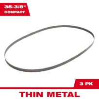Milwaukee Tool 14 TPI Compact Portable Band Saw Blade, 3-Pack, 48-39-0519, 35-3/8 IN