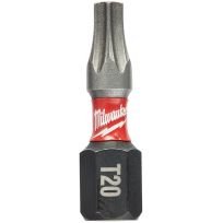 Milwaukee Tool SHOCKWAVE™ Impact Duty TORX® T20 Insert Bits, 2-Pack, 48-32-4414, 1 IN