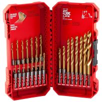 Milwaukee Tool SHOCKWAVE™ Impact Duty RED HELIX™ Titanium Drill Bit Set, 23-Piece, 48-89-4631