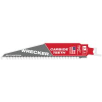 Milwaukee Tool 6 TPI WRECKER™ with Carbide Teeth SAWZALL® Blade for Multi-Material, 48-00-5241, 6 IN