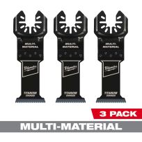 Milwaukee Tool Bi-Metal Multi-Material Universal Fit Oscillating Multi-Tool Blade, 3-Pack, 49-25-1233, 1-3/8 IN